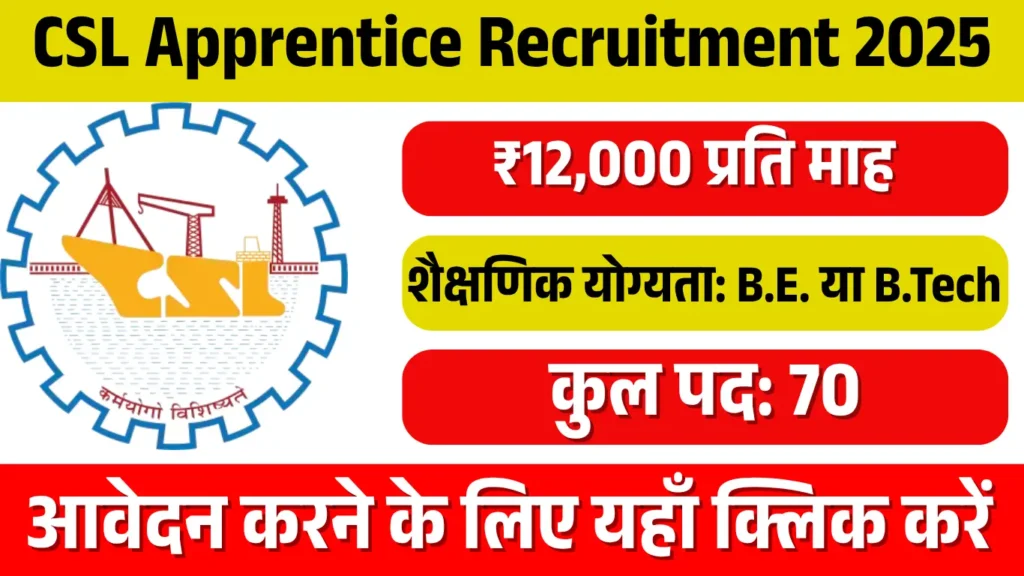 CSL Apprentice Recruitment 2025