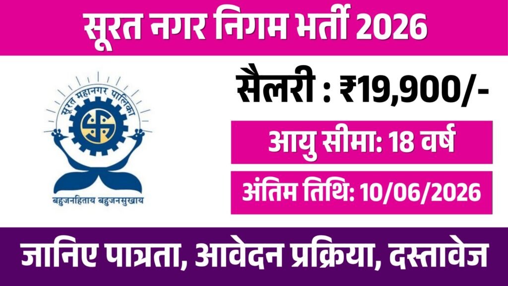Surat Municipal Corporation Recruitment 2026
