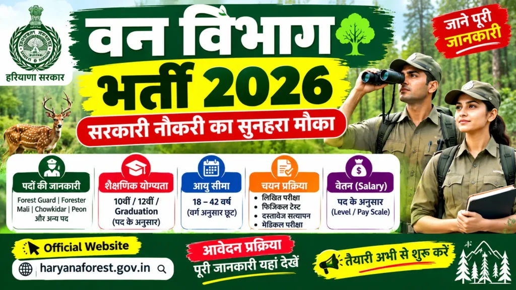 Van Vibhag Bharti 2026